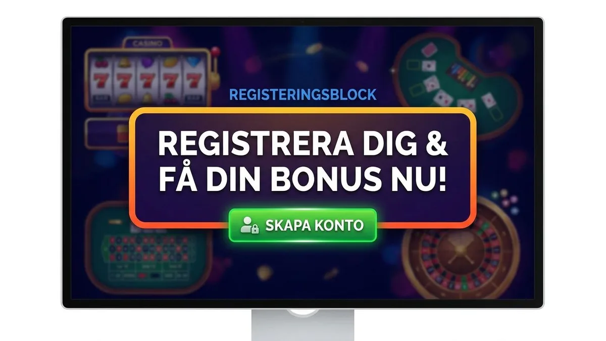 Registrera dig med bonus